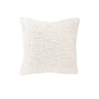 Cozy Cotton Ivory Boucle 20x20 Down Pillow