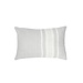 Light Grey Bold Stripes 14x20 Down So Soft Linen Pillow