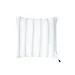 White w/ Blue Stripes 20x20 Down So Soft Linen Pillow