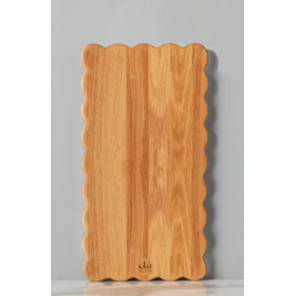 Small Rectangle Scalloped Cutting Board