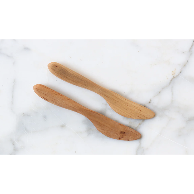 Fruitwood Butter Spreader, Set of 2