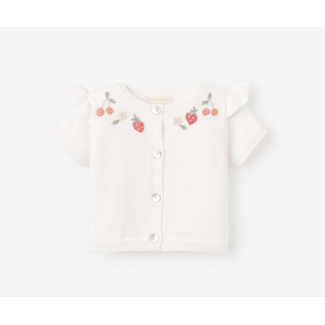 Strawberry Picnic Cardigan 6-9 mo