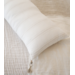 White w/ Beige Stripes 13x30 Down So Soft Linen Pillow