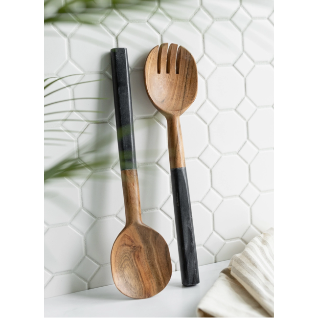 Louisa Set of 2 Serving Wood Utensils