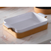 BAKER W/CORK TRAY ENSEMBLE WHITE