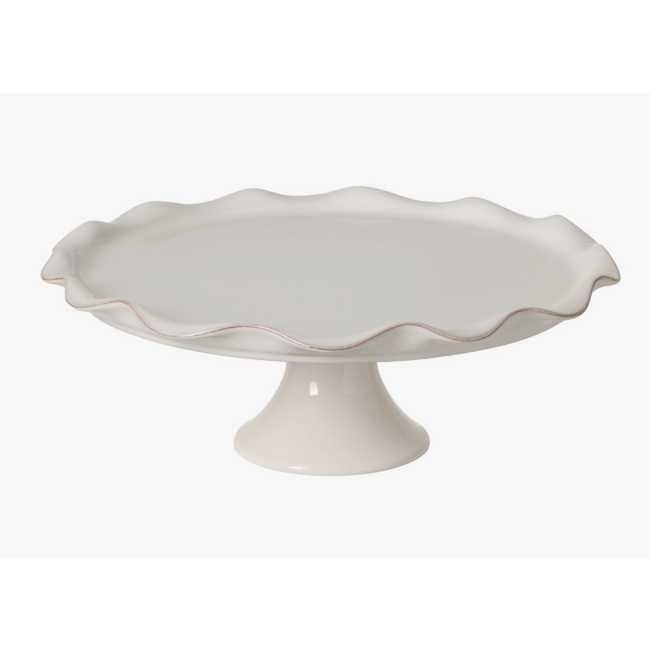 FOOTED PLATE 14 in  COOK & HOST WHITE