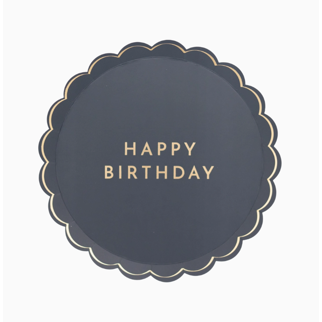 Midnight Blue Signature Happy Birthday Small Plate