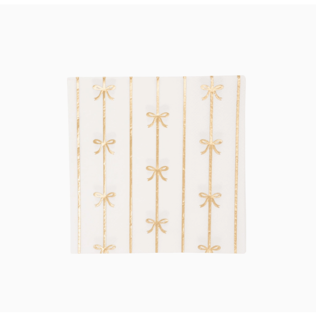 Gold Signature Bow Small Napkins