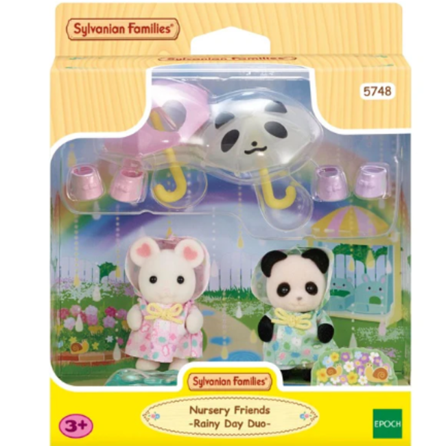 Calico Critters Nursery Friends - Rainy Day Duo