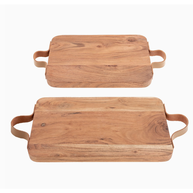 Barcelona Serve Boards with Leather Handles