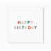 Blanc White Signature Happy Birthday Cocktail Napkins