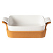 SQ. BAKER W/CORK TRAY ENSEMBLE WHITE