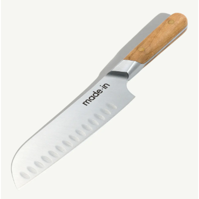 made in 7” SANTOKU KNIFE - OLIVE WOOD