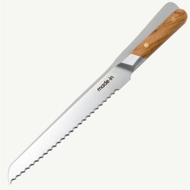 9” BREAD KNIFE - OLIVE WOOD