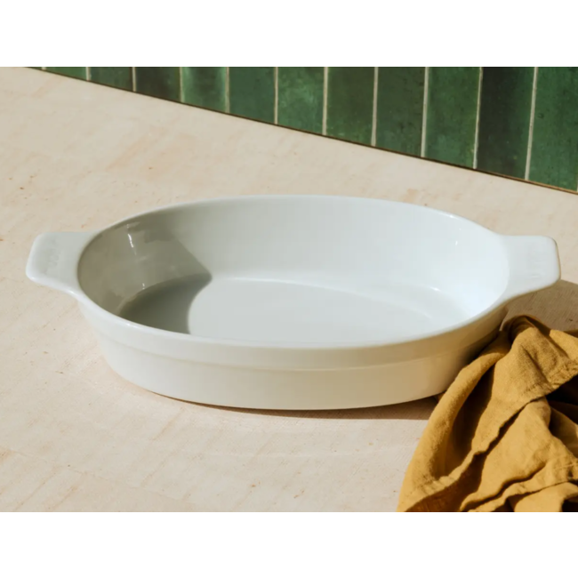 made in 10 x 6.6" OVAL BAKING DISH - WHITE