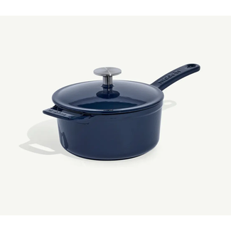 made in Enameled Cast Iron 2 qt. Saucepan - Harbour Blue