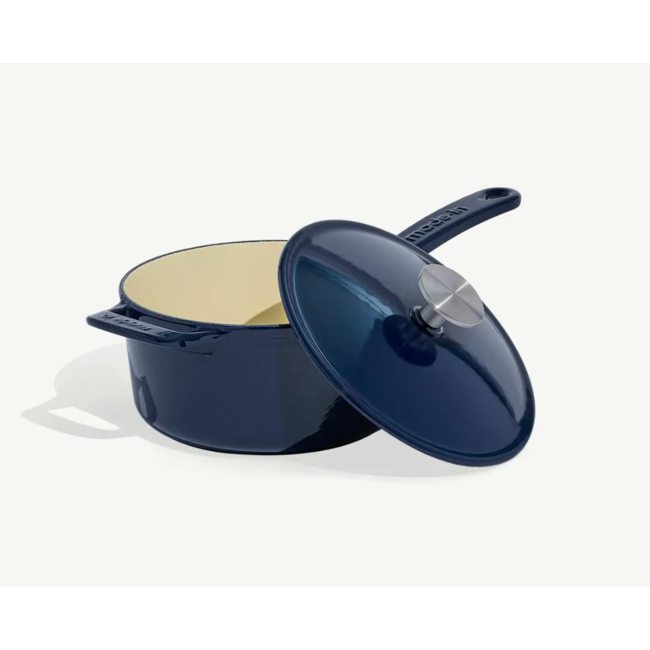 made in Enameled Cast Iron 2 qt. Saucepan - Harbour Blue