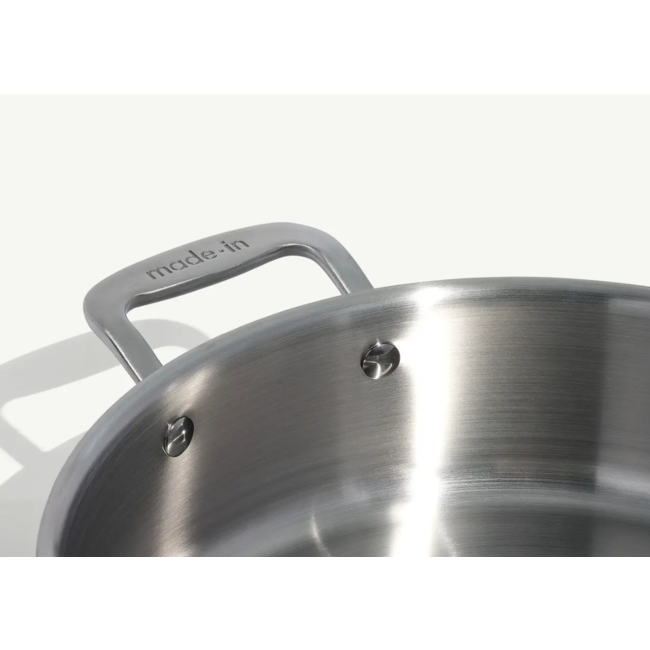 made in Stainless Clad 6 qt. Rondeau with Lid