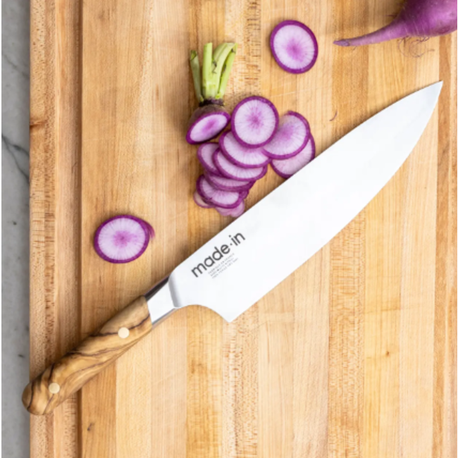 made in 8.5” CHEF KNIFE - OLIVE WOOD