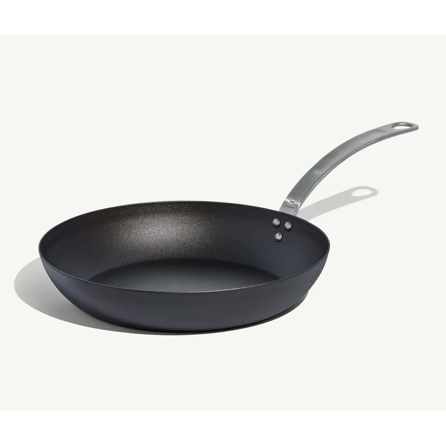 made in 12” CARBON STEEL FRYING PAN (SEASONED)