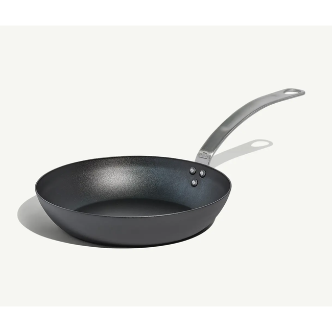 made in 10” CARBON STEEL FRYING PAN (SEASONED)
