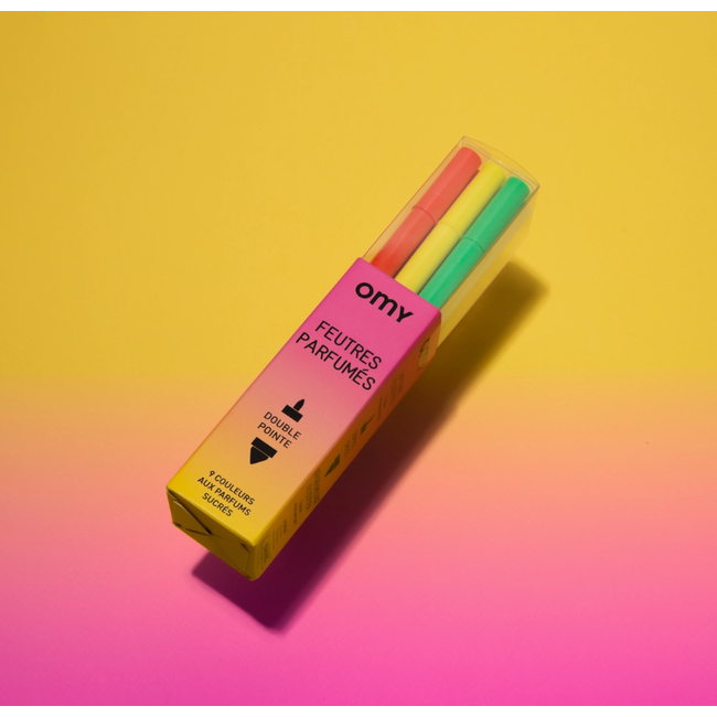 9 Scented Markers