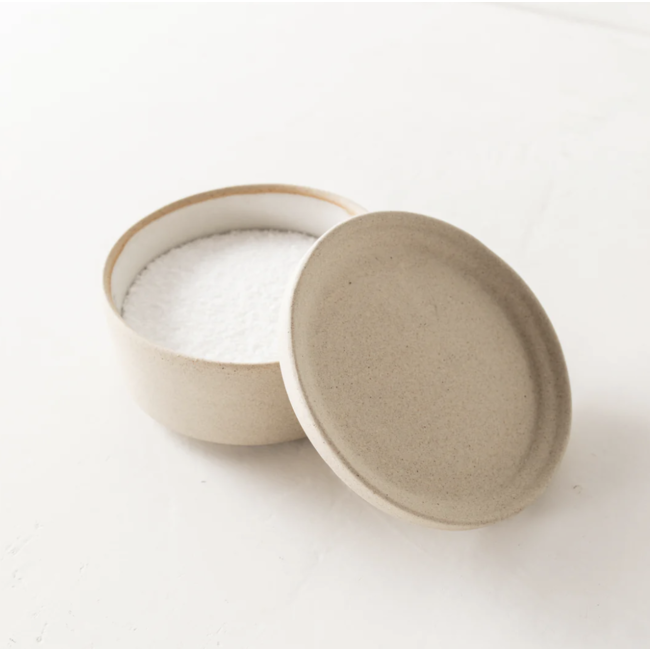 Minimal Salt Cellar | Raw Stoneware