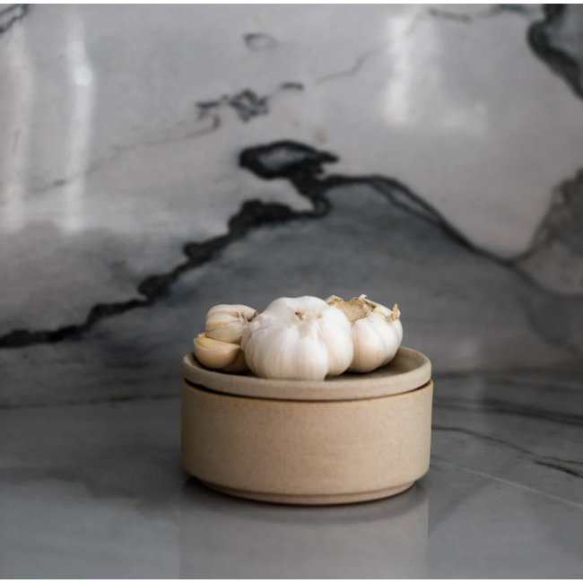 Minimal Salt Cellar | Raw Stoneware