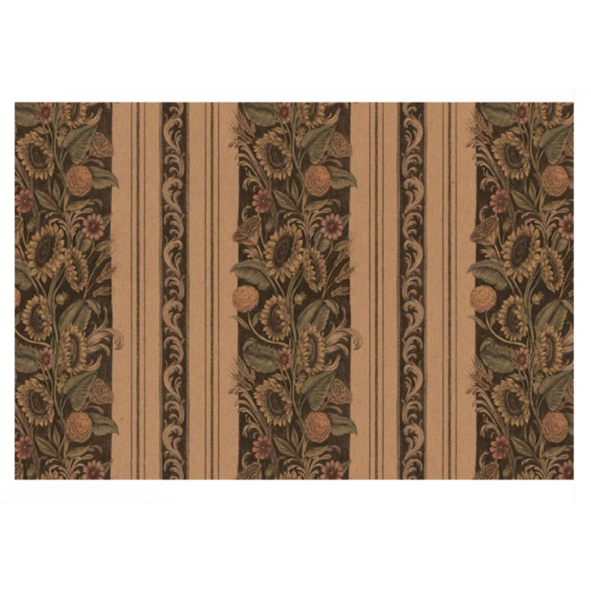 Vintage Sunflower Stripe Placemat