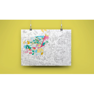 Dino - Giant coloring poster