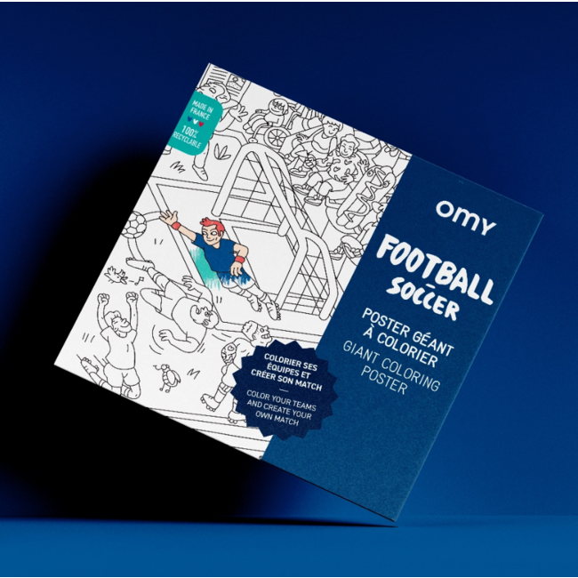 Soccer - Giant coloring poster