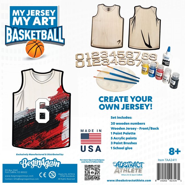 Abstract Athlete - My Jersey, My Art - Basketball