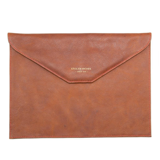Brown Envelope Clutch