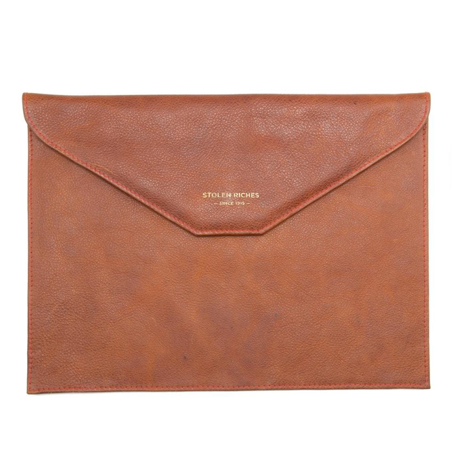 Brown Envelope Clutch