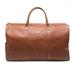 Brown Weekend Bag with leather shoulder strap