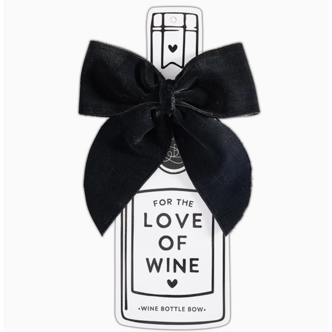 Wine Bottle Bow - Black