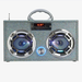 Iridescent Bling Boom box w/ LED speaker