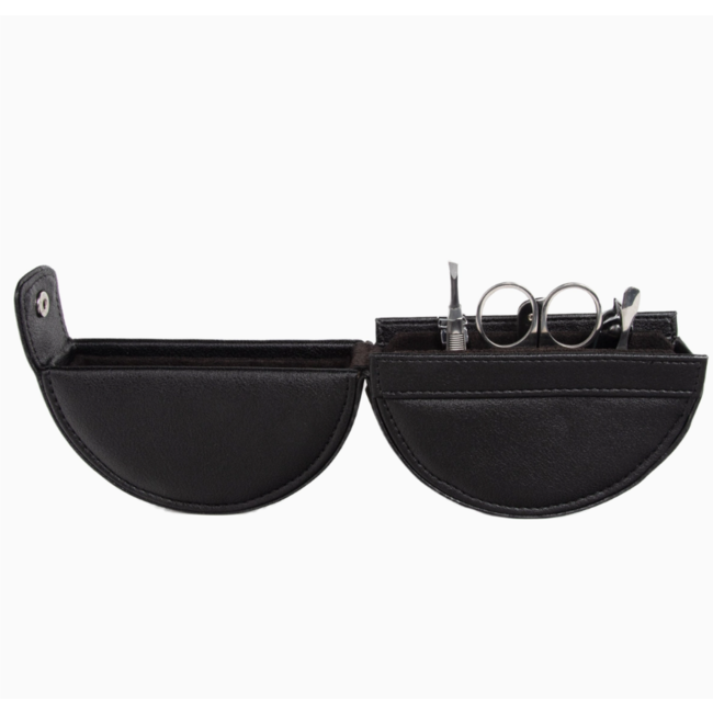 Circular Manicure Set - Black