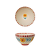 Stoneware Bowl Retro Flowers - Small