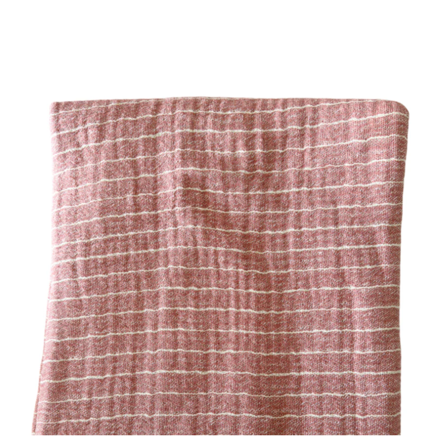 Desert Red Striped Turkish Cotton Throw