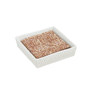 Woven Stoneware Napkin Caddy