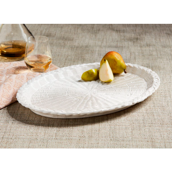 Woven Stoneware Platter