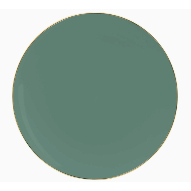 Gold Round Plastic Plates | 10 Pack