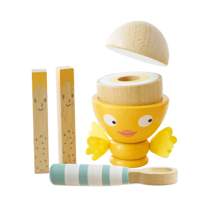 Wooden Egg Cup & Soldiers
