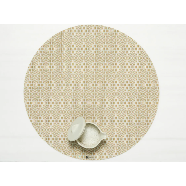 Boxwood Placemat Round Wheat