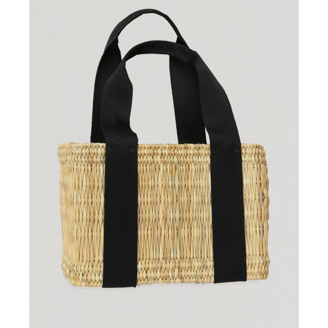 Structured Weave Basket - Black  Small