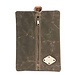 Flat Pack - Waxed Canvas Green Toiletry Bag