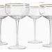 Vintage Gold Rim Coupe - Small