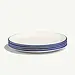 10.5'' DINNER PLATES - NAVY RIM