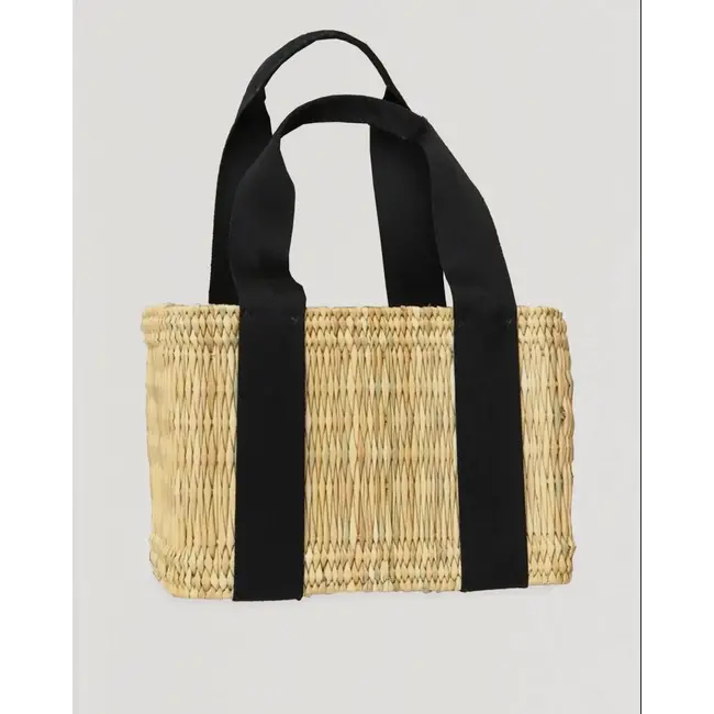 Structured Weave Basket - Black  Medium